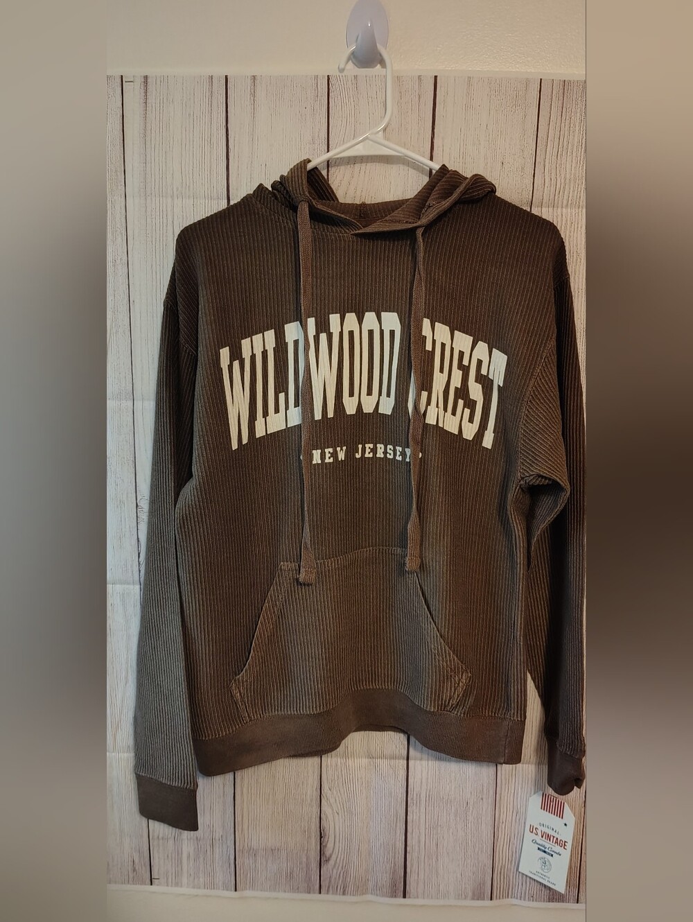 NWT Wildwood Crest New Jersey Hoodie Brown